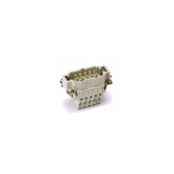 Insert HE, Raccordement à ressort, mâle, 10 pin, 16A, Polycarbonate, 10B 
